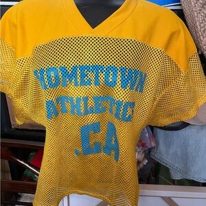 Yellow Mesh Athletic Jersey